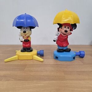 Set of Vintage 1960s Mickey Mouse Garden Hose Sprinklers